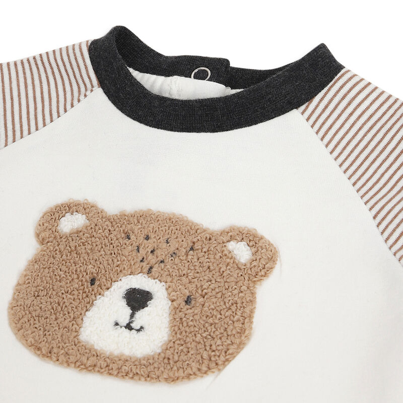 Boys Bronze Striped Long Sleeve T-Shirt image number 2